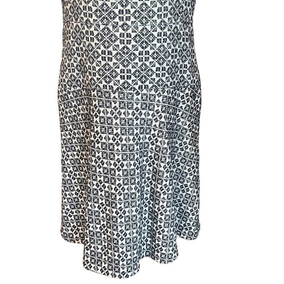 Sz 4 TORY BURCH Designer Geometric Sleeveless Fit and Flare Jewel Neck Dress EUC - Picture 7 of 16